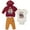 Maroon, variant on Harry Potter Newborn Baby Boys Fleece Pullover Hoodie Bodysuit and Pants 3 Piece Outfit Set Newborn to Infant