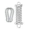 thumbnail image 2 of Hebilla de resorte para tienda de campaña, tensor de cuerda de acero resistente para toldo, tienda de campaña de primavera para playa, tensor de cuerd con mosquetón, 2 of 8