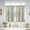 Alice Green, variant on Vangao Linen Kitchen Curtains Floral Tier Drapes 36 Inch Farmhouse Botanic Cafe Curtains Small Window Drapes Rustic Half Window Treatments for Living Room Bathroom Laundry 2 Panels Black on Beige