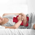 thumbnail image 4 of Hot Water Bottle with Knit Cover 3 L Water Injection Rubber Hot Water Bag，Red, 4 of 7