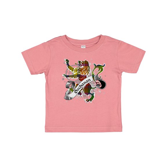Inktastic Buchanan Tartan Lion Boys or Girls Baby T-Shirt