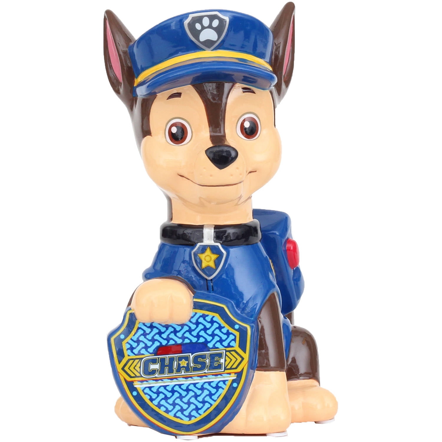 8" x 5" New! Paw Patrol Chase Ceramic Coin Piggy Bank
