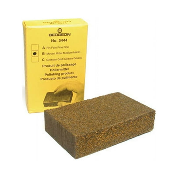 Bergeon 5444-B block of adhesive powder for polishing, unrusting, cleaning satin finish