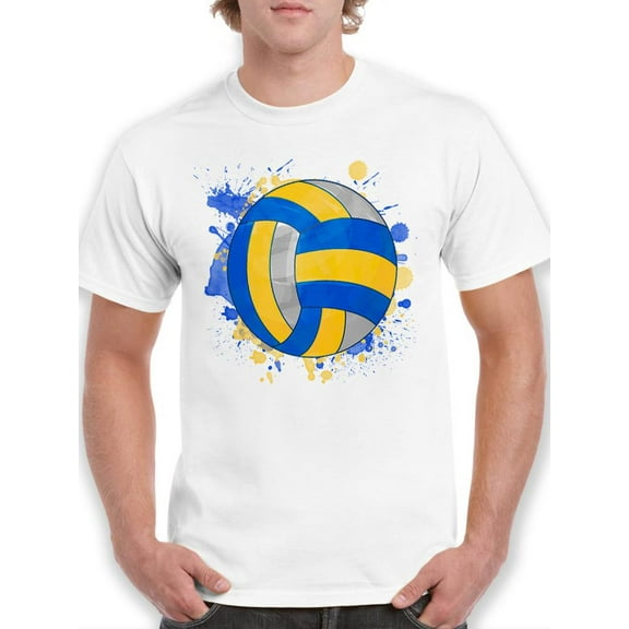 SPIdeals Mens Graphic Tee - A Volleyball - Regular Fit 100% Cotton