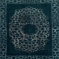 thumbnail image 1 of Ahgly Company Indoor Square Abstract Deep Teal Green Abstract Area Rugs, 3' Square, 1 of 6