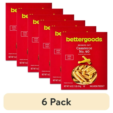 (6 pack) bettergoods Bronze Cut Casarecce Pasta No. 40 16 oz