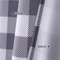 thumbnail image 6 of Plaid Valance for Bathroom, Buffalo Check Gingham Valance Curtains for Window Thick Water Resistant Rod Pocket Farmhouse Kitchen Valance Curtain Cafe Curtains, 56" W x 15" L,Grey/White, 6 of 7
