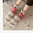 thumbnail image 5 of Cartoon Cute Christmas Ball Santa Claus Soft Cotton Thickened Sleeping Socks Christmas Sock Coral Fleece Socks Winter Warm Socks 9, 5 of 8