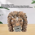 thumbnail image 3 of Head Animal Bust Figurine, Animal Bust Sculptures Textured 5.9in Exquisite  for Home, 3 of 8