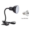 thumbnail image 1 of Graflsoa Adjustable Reptile Heating Lamp with E27 Socket, 50W UVB Light for Tortoise & Amphibians, Black Metal & Ceramic Design, Includes Bulb (US Standard), 1 of 6