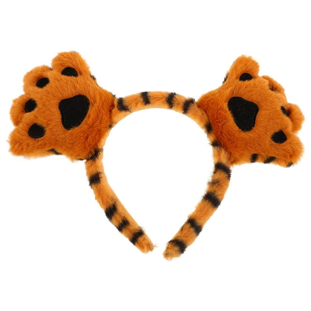 Luxshiny Cute Tiger Ears Headband for Girls Soft Plush Material Craftsmanship 5.5 Inches