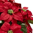 thumbnail image 6 of Guvpev 15" Realistic Artificial Poinsettia for Christmas, Red Faux Flower Plant for Tabletop, Front Door, Porch, Entryway, Garden & Indoor Holiday Décor Display(2PCS), 6 of 11