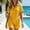 Yellow, variant on IUYRTFE Women Button Front Shirt and Shorts Matching Set Lapel Collar Casual 2 Piece Romper Outfit for Summer Vacation