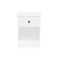 thumbnail image 3 of Furinno Lucca Nightstand with One Drawer, Set of 2, White, 3 of 3