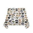 thumbnail image 5 of Wukai Cute Cats Waterproof Tablecloth for Kitchen Dining, Fits Square Tables for 2-4 Seats -54"x54", 5 of 7