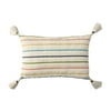 Better Homes & Gardens Multi Stripe Outdoor Throw Pillow, 13" x 19", Multi-Color