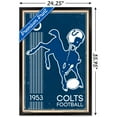 thumbnail image 3 of Indianapolis Colts 34.25'' x 35'' Framed Retro Logo Poster, 3 of 4