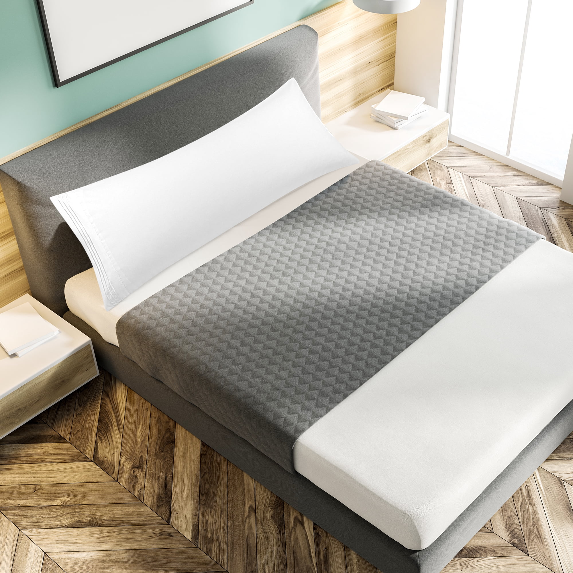 Unique Bargains Polyester Body Pillowcase with Envelop Closure White 20"x54"