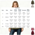thumbnail image 3 of Women's Turtleneck Oversized Sweatshirt, Long Sleeve Fall Winter Casual Sweatshirt with Chest Pocket and Side Slit, Women's ,Size S-2XL, 3 of 4