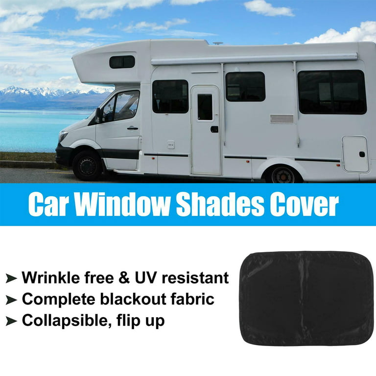 RV Door Window Shade Oxford Cloth RV Blackout Window Cover FoldableCamper  Cover∝