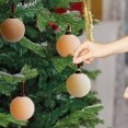 thumbnail image 5 of 9 Pcs Velvet Christmas Balls Flocked Tree Ornaments 3.15 Inch, Soft Velvet Baubles with Hanging Rope for Xmas Tree, Flocked Christmas Ornaments for Holiday Wreath and Garland Decor, 5 of 5