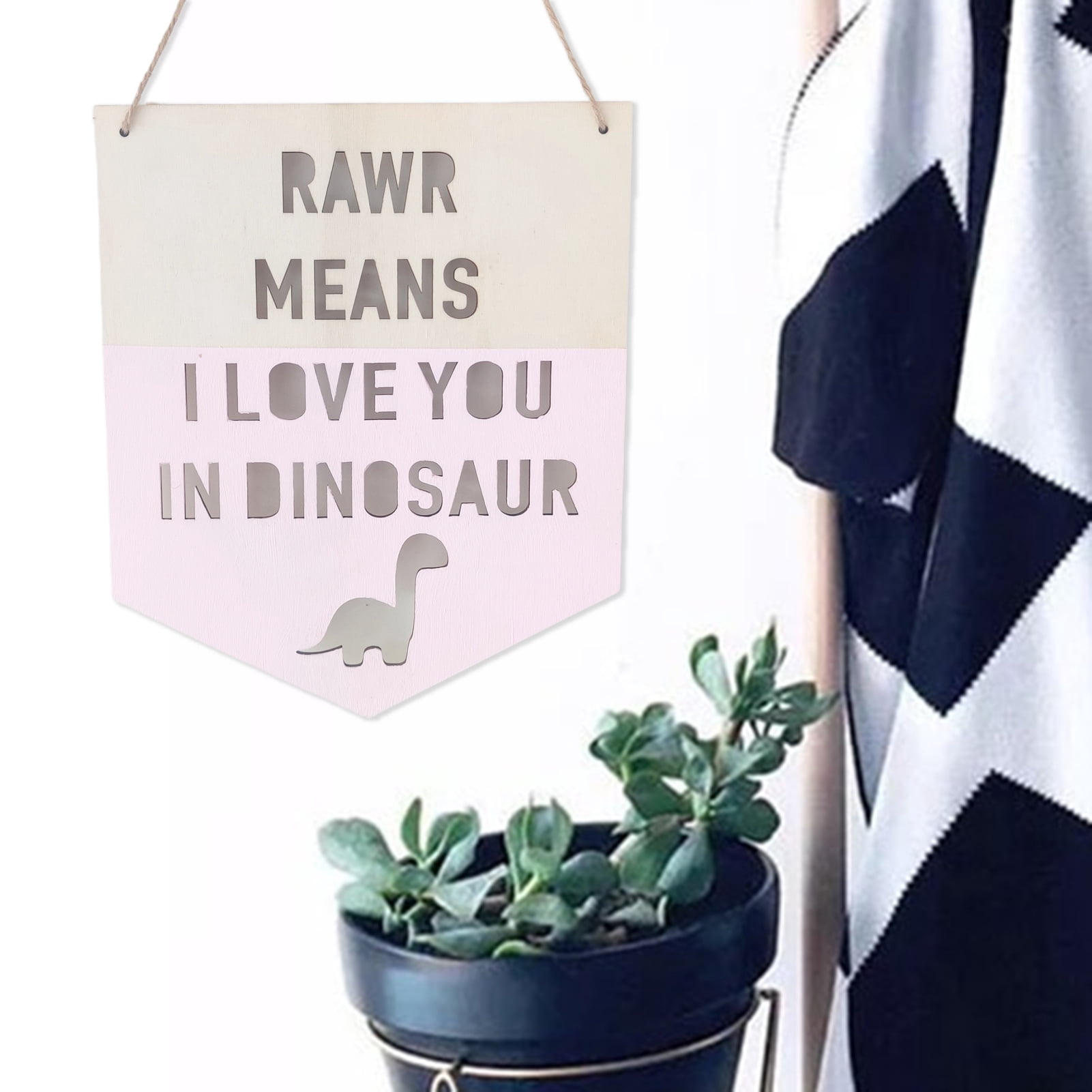 Adorable Nordic Style Wooden Wall Sign - Wall-mounted - Home Party ...