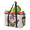 Multicolor 4, variant on Mardi Gras Funky Masks Reusable Grocery Bags, Foldable Reusable Shopping Bags, Purple Gold Green Collapsible Tote Bag with Reinforced Handles for Kitchen, Picnic