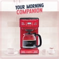thumbnail image 3 of Nostalgia Retro Coffee Maker, 12-Cup Programmable Vintage Coffee Machine with Anti-Drip Carafe, Red, 3 of 7