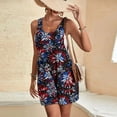 thumbnail image 7 of Nuoqisi Women's American Flag Overalls Loose Fitted Summer Rompers 4th of July Patriotic Jumpsuit Outfit Casual Adjustable Bibs with Pockets, 7 of 7