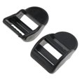 thumbnail image 4 of 100 Unids Deslizador De Plástico Tri-Glide Ajuste Hebillas Correas Correas Negro, Ligero Y Portátil, Conveniente Para Usar 20 mm Soledad Hebilla de correas de la mochila, 4 of 10
