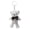 H, variant on Faux Pearl Bear Rabbit Keychain Pendant Handmade Braided Lightweight Charm Key Chain Backpack Bag Accessory