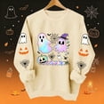 thumbnail image 2 of Enjoytime Halloween Crewneck Sweatshirts Women Fall Fashion Long Sleeve Pullover Tops Casual Cute Ghost Graphic Sweatshirt, 2 of 8
