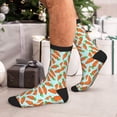thumbnail image 7 of Vsdgher Cartoon Carrot Unisex Crew Socks Lightweight Breathable Ventilation Ankle Socks, Mid-calf socks for Daily, 7 of 7