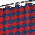 thumbnail image 3 of Red Blue Checkered Pattern Shower Curtain 84"x72" ,Bathroom Decorative Shower Curtains Set with 12 Hooks,Modern Waterproof Washable Shower Curtain, 3 of 6