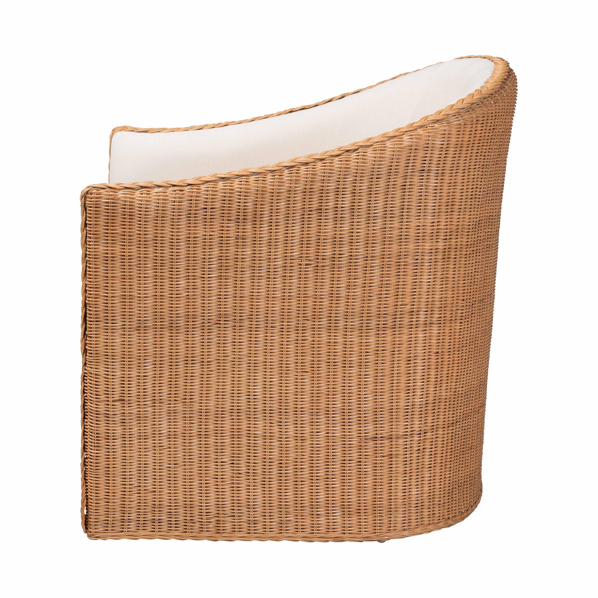 bali & pari Tessa Boho Arm Chair, Light Honey
