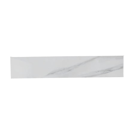 22" Sidesplash Vanity Top 4" Backsplash Carrara White Veins