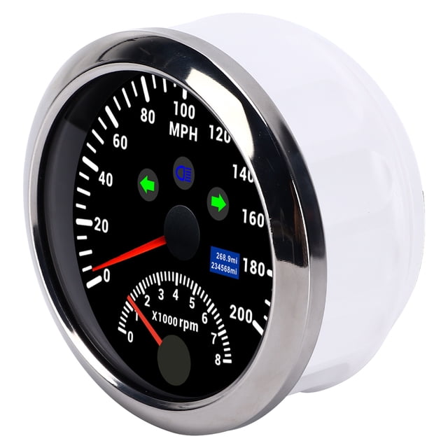 Velocímetro GPS digital, 85 mm, 0-200 MPH, velocímetro GPS, odómetro GPS, tacómetro, medidor de diseño de última generación