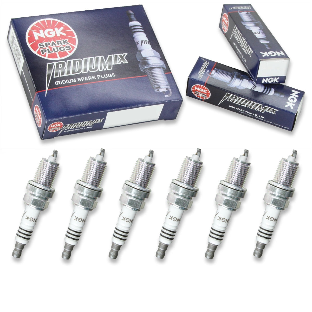 6 pc NGK 2477 Iridium IX Spark Plugs for 1UNG-18-110 4419 4701 5303 9651 999-06910-X9-019 BY481-ZFR5F FR8LII33X IK16 IK16TT MZ602068 XP5224 XP5224DP2 XP5405 XP5405DP2 XP985 XP985DP2 Ignition Wire
