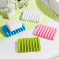 thumbnail image 2 of Huanledash Flexible Bathroom Silicone Soap Dish Storage Holder Soapbox Plate Tray Drain, 2 of 8