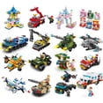 thumbnail image 5 of Compatible con bloques de patchwork, partículas diminutas, coche ensamblado, juguetes para niños, tanque educativo, coche de policía, 5 of 5