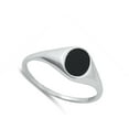thumbnail image 4 of Simple Minimalist Modern Circle Ring .925 Sterling Silver Band Jewelry Female Male Unisex Size 3, 4 of 4
