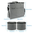 thumbnail image 3 of Sac de Voyage pour Chien Sac de Rangement pour Fournitures pour Animaux avec 2 Conteneurs Alimentaires Sac de Rangement Portable pour Chat avec Multiples Poches, 3 of 8