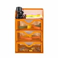 thumbnail image 3 of Pro Space Mesh Desk Accessorie Organizer Mini Office Supplies Storage Caddy with 3 Drawers and 1 Top Shelf, 3 of 7