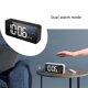 thumbnail image 4 of Inteprter Reloj con espejo LED, pantalla de temperatura USB, música de cabecera, reloj electrónico para niños y estudiantes Decoración del hogar negro Inteprter HA001222-02, 4 of 6