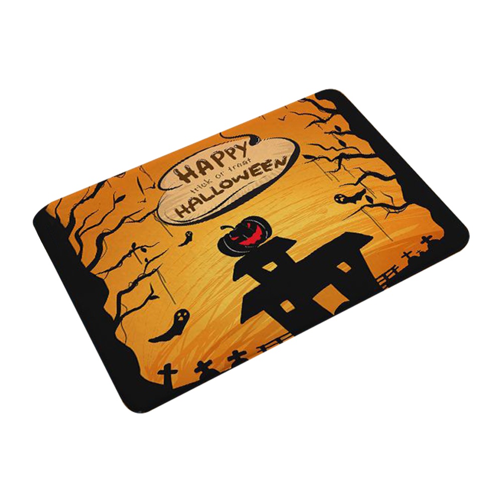 Halloween Door Mats 16 x 24 Inch, Mats Outdoor, Halloween Cat
