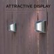 thumbnail image 3 of 2PCS Stainless Steel Solar Powered Outdoor Fence Wall Lamp Waterproof for Graden Yard Landscape (Silver), 3 of 3