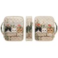 thumbnail image 3 of Xixirimido Cute Cats & Floral Print Bible Cover Case for Women Men, Large Bible Bag Bible Study Supplies Accessories Quilted Bible Carrying Cases with Handle Christian Gift, 3 of 7