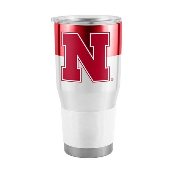 Logo Chair 182-S30T-11 30 oz NCAA Nebraska Cornhuskers Colorblock Stainless Tumbler