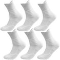 thumbnail image 2 of IYTR Socks for Men Color Block Socks Comfortable Breathable Sport Socks 6 Pairs, 2 of 3
