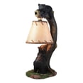 Ebros Whimsical Climbing Black Bears Table Lamp with Bending Tree ...